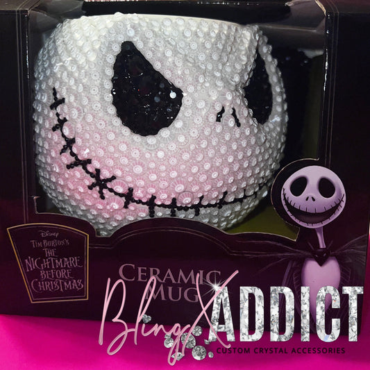This Is Halloween Crystal Jack Skellington 19oz Ceramic Mug - Bling Addict