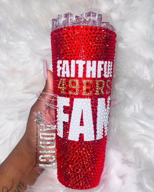 Rep Your Team NFL Crystal Bling Starbucks Cup - Bling Addict