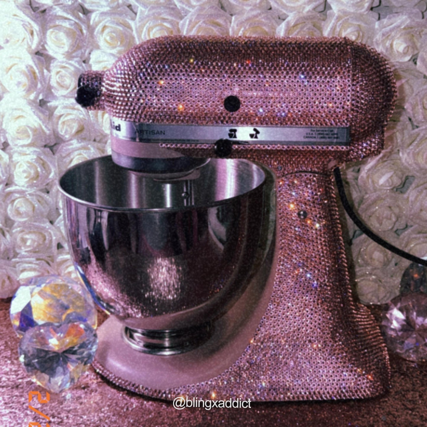 Luxury Swarovski Crystal KitchenAid Artisan Mixer | 5 Qt. Tilt-Head - Bling Addict
