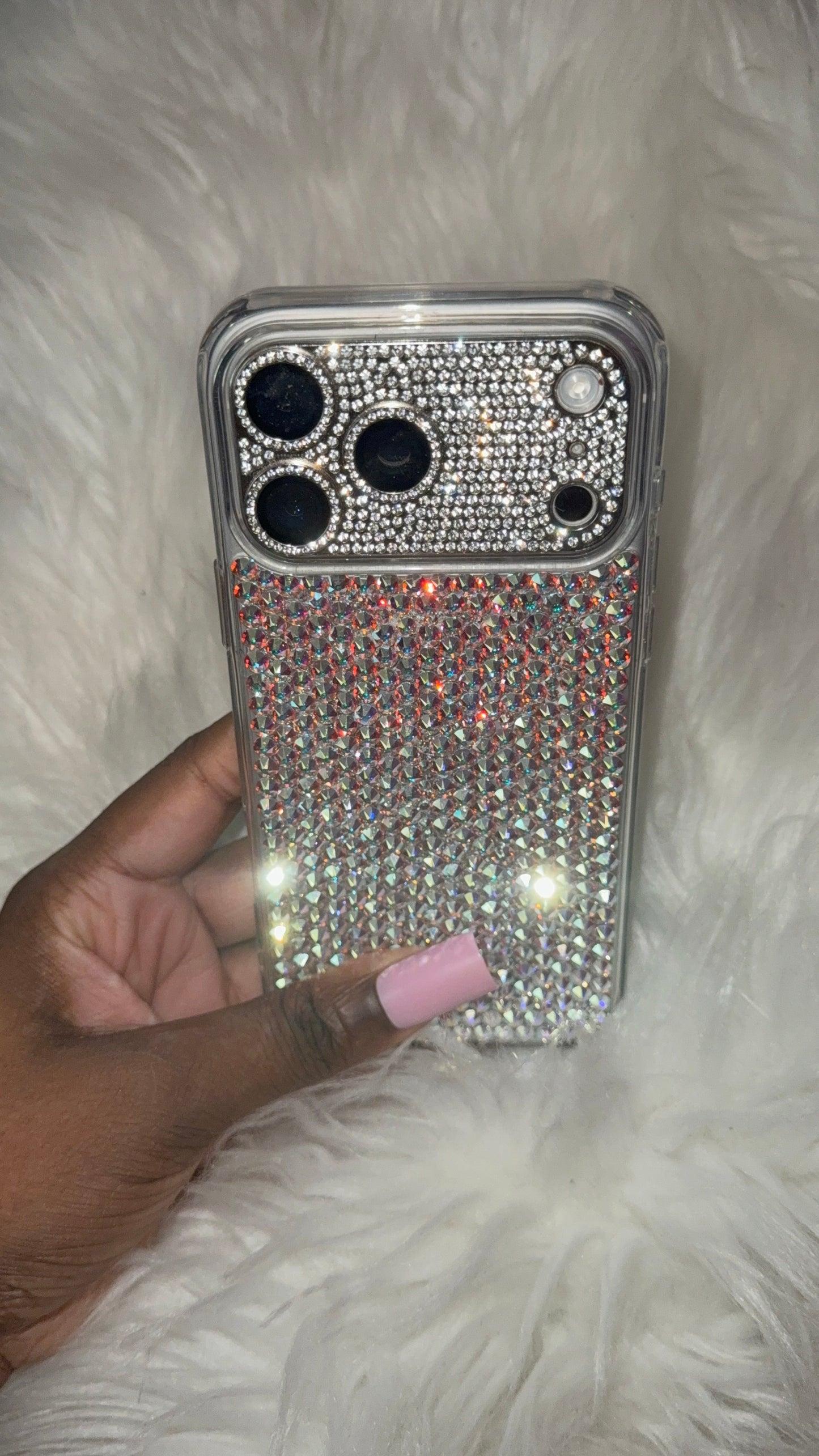Ready to Ship | Luxe Swarovski Crystal iPhone 17 Pro Max Case – Crystal Clear AB