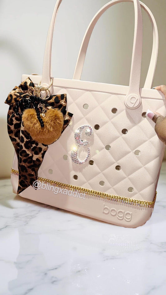 Swarovski Crystal Initial Bogg Bag Charm | Handmade Bling Accessory - Bling Addict