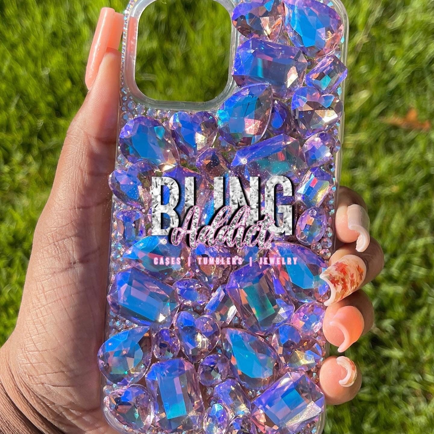 Diamonds Are Forever Custom Crystal 3D Gem Bling Phone Case