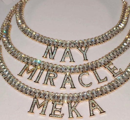 Diamond Bae - Custom English Necklace