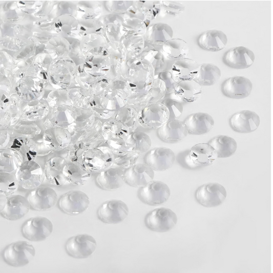 Transparent Clear Glass Rhinestones | No Foil Clear Flatback Rhinestones | SS6 SS8 SS10 SS16 SS20 SS30 | 288–1,440 Pieces