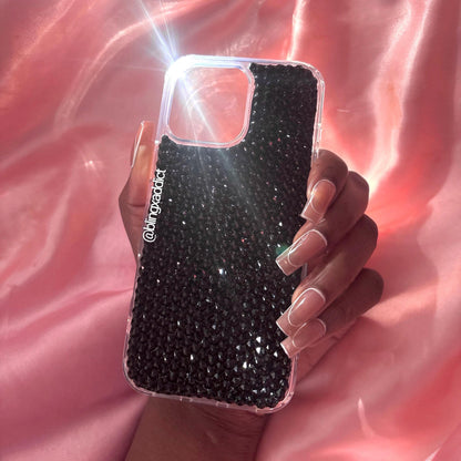 Custom Swarovski Crystal Bling Phone Case: Luxe Sparkle Cover for iPhone, Samsung, Google Pixel and Other Phone Models