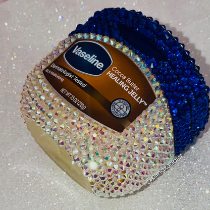 Personalized Bling & Bedazzled Vaseline Jar | 1.75 oz, 3.75 oz, 7.5 oz & 13 oz