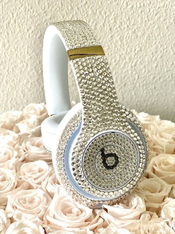Custom Swarovski Crystal Beats by Dre Headphones | Bedazzled Solo Pro, Studio Pro, Solo 4, Studio 3, KK Edition