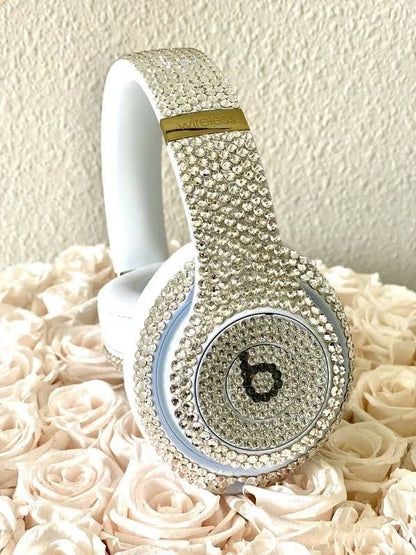 Custom Swarovski Crystal Beats by Dre Headphones | Bedazzled Solo Pro, Studio Pro, Solo 4, Studio 3, KK Edition