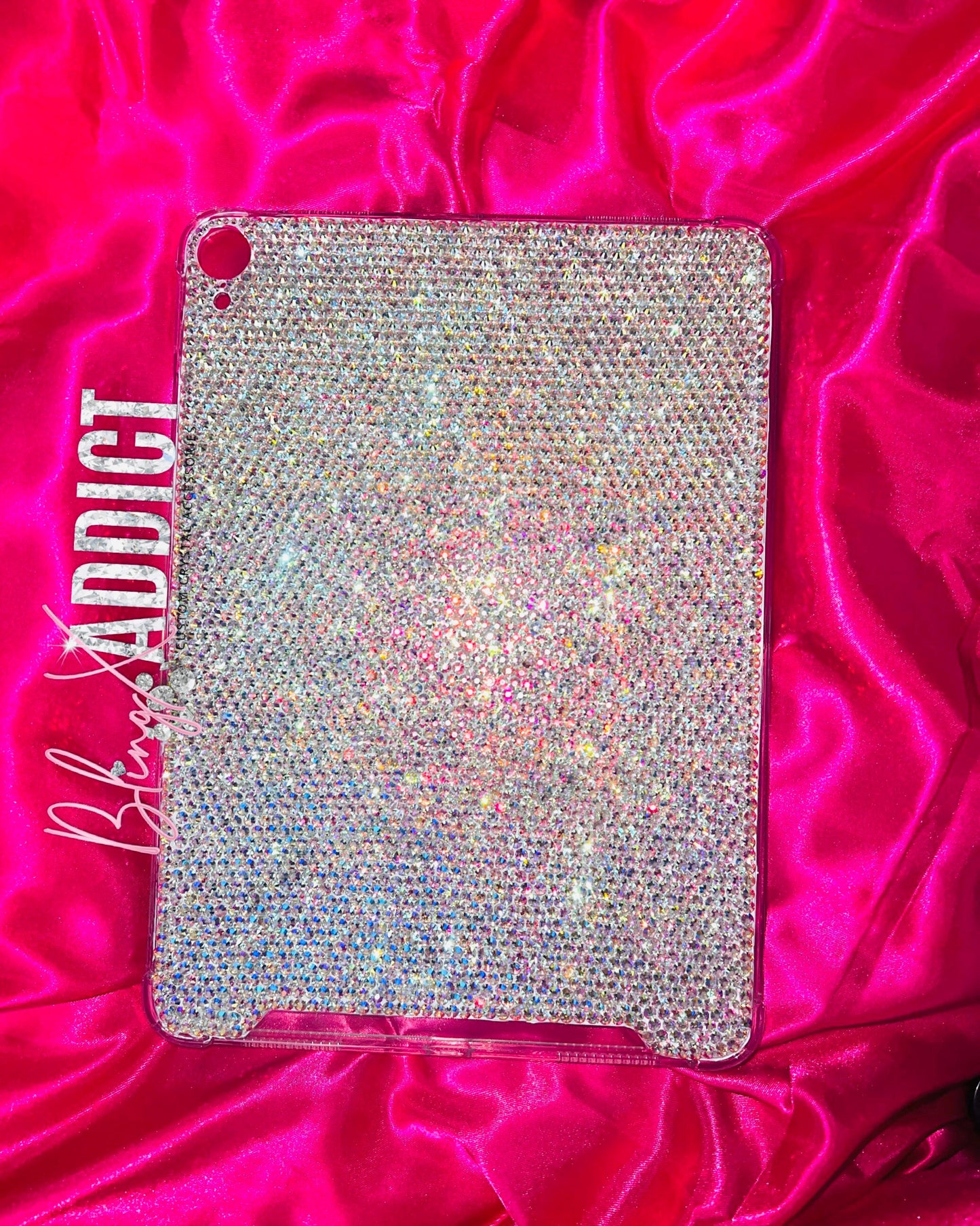 Custom Crystal Bedazzled iPad Case: Sparkly Bling Protective Cover