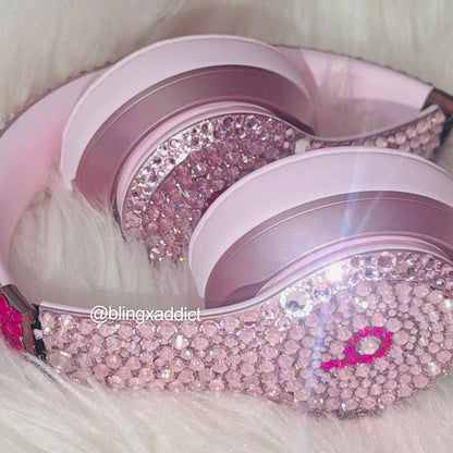 Custom Swarovski Crystal Beats by Dre Headphones | Bedazzled Solo Pro, Studio Pro, Solo 4, Studio 3, KK Edition