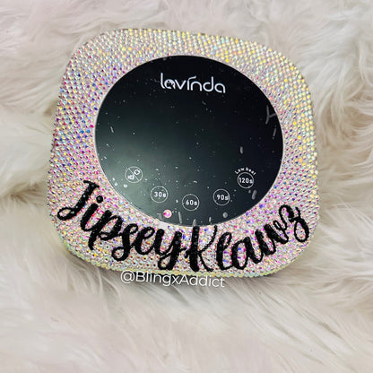 Custom Crystal Wireless Square Bling Nail UV/LED Dryer Lamp