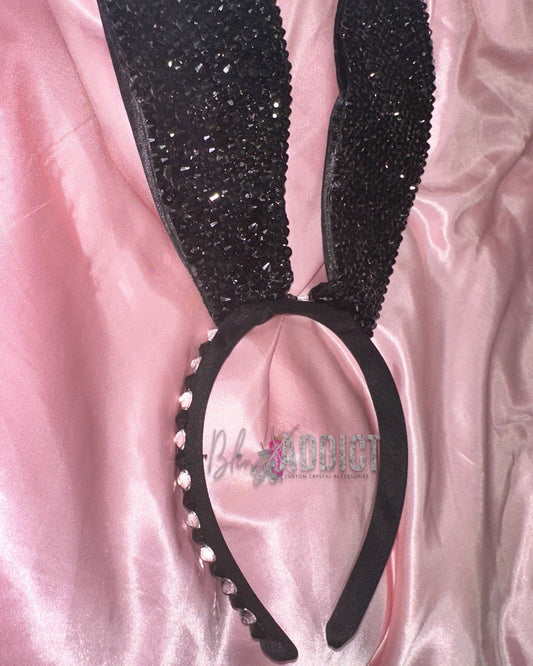 Crystal Bling Customized Rhinestone Bunny Ears Headband