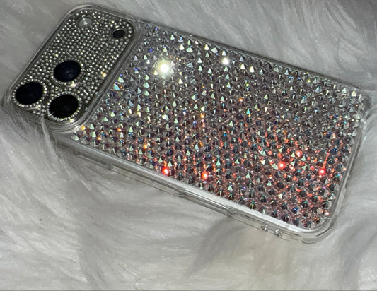 Ready to Ship | Luxe Swarovski Crystal iPhone 17 Pro Max Case – Crystal Clear AB