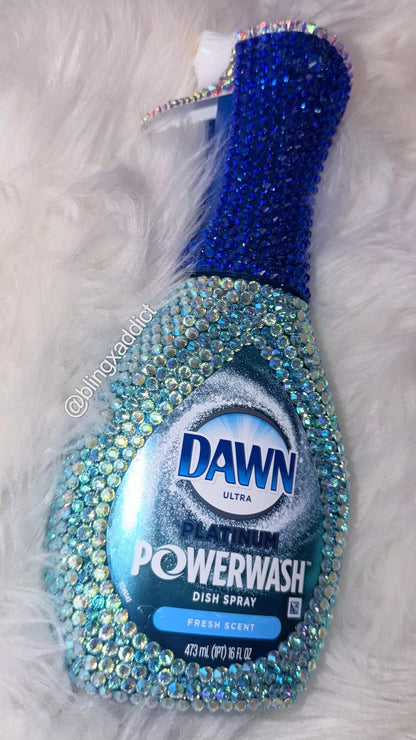 Rhinestone Crystal Bling Dawn Powerwash Soap | Dish Detergent Spray | Kitchen Decor | Luxury Cleaning Spray