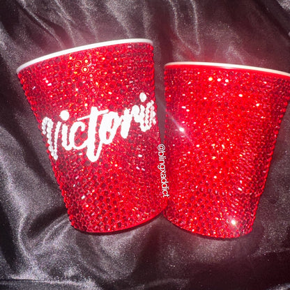 Crystal Bling Reusable Solo Cup | 16oz or 20oz
