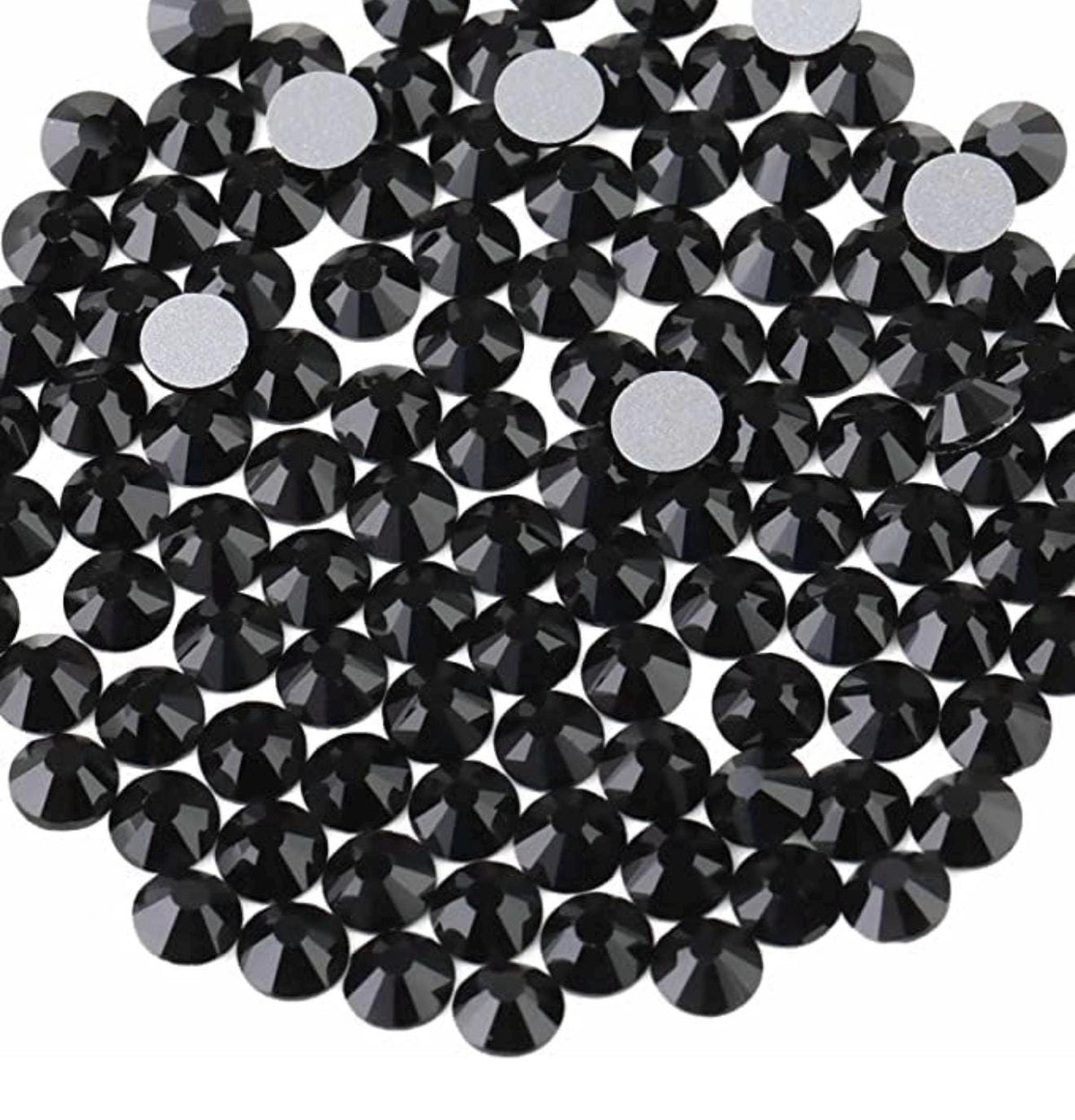 Jet Black Glass Rhinestones