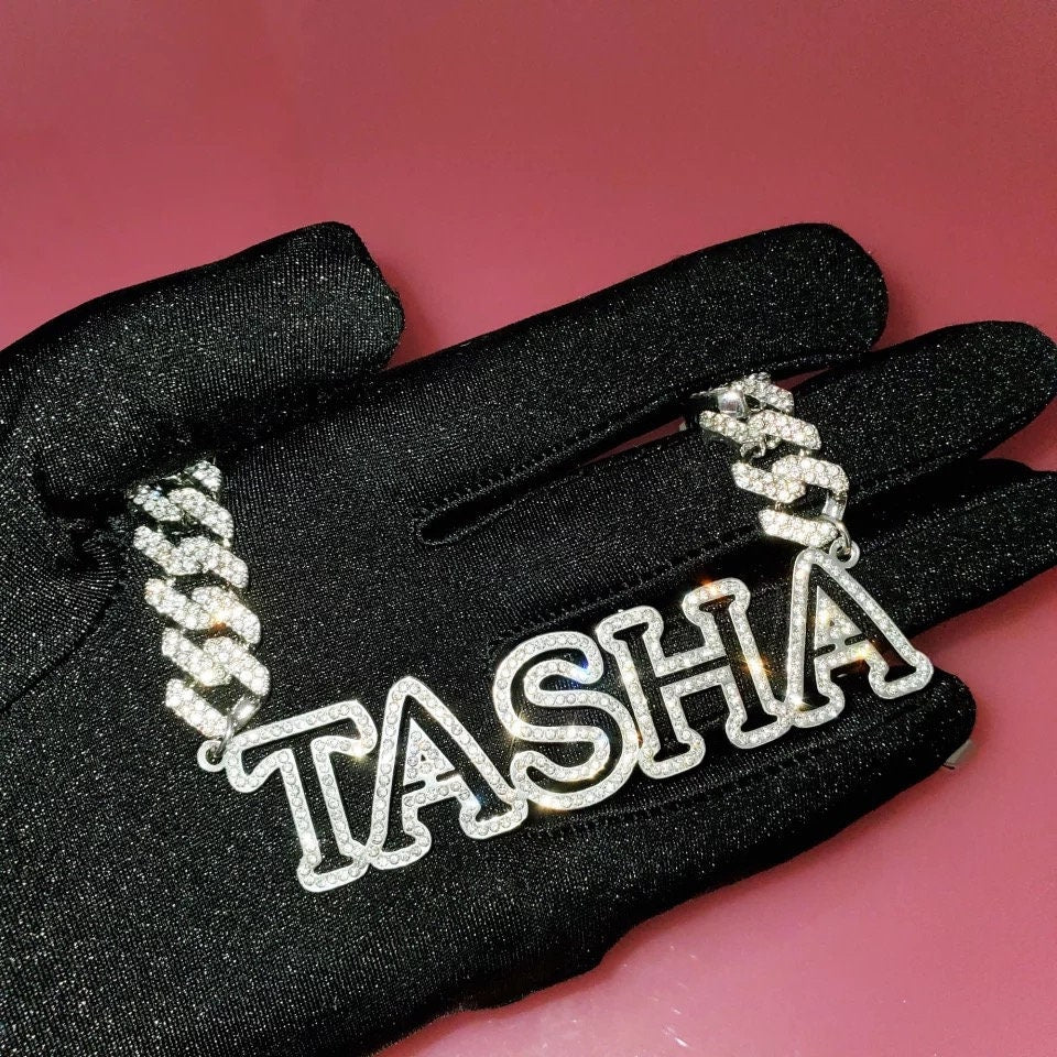 Clear View - Nameplate Custom Cuban Link Chain Necklace