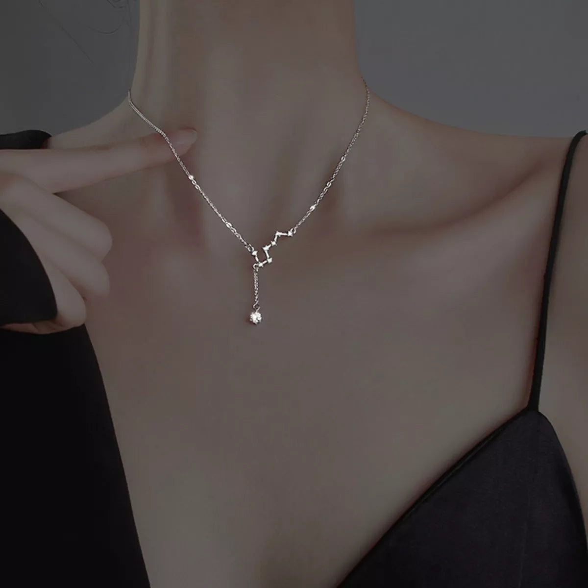 Celestial Wishes | Constellation Star Necklace in 925 Rose Gold r or Gold - Bling Addict