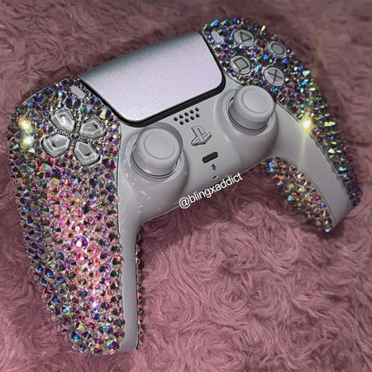 Bling PS5 Controller Custom, Rhinestone Gaming Controller, Sparkly Gamer Gift, Luxury Console Accessories