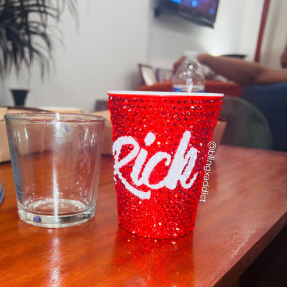 Crystal Bling Reusable Solo Cup | 16oz or 20oz