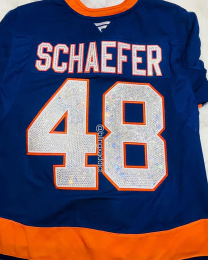 Custom Crystal Bling Sports Jersey | NFL, NBA, NHL & MLB | Swarovski or Glass Rhinestones - Bling Addict