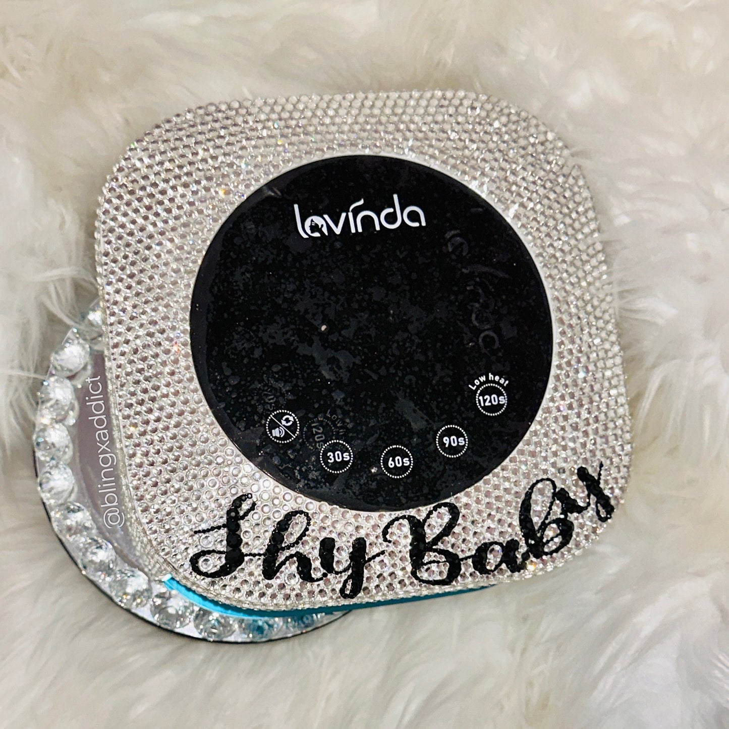 Custom Crystal Wireless Square Bling Nail UV/LED Dryer Lamp