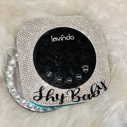 Custom Crystal Wireless Square Bling Nail UV/LED Dryer Lamp