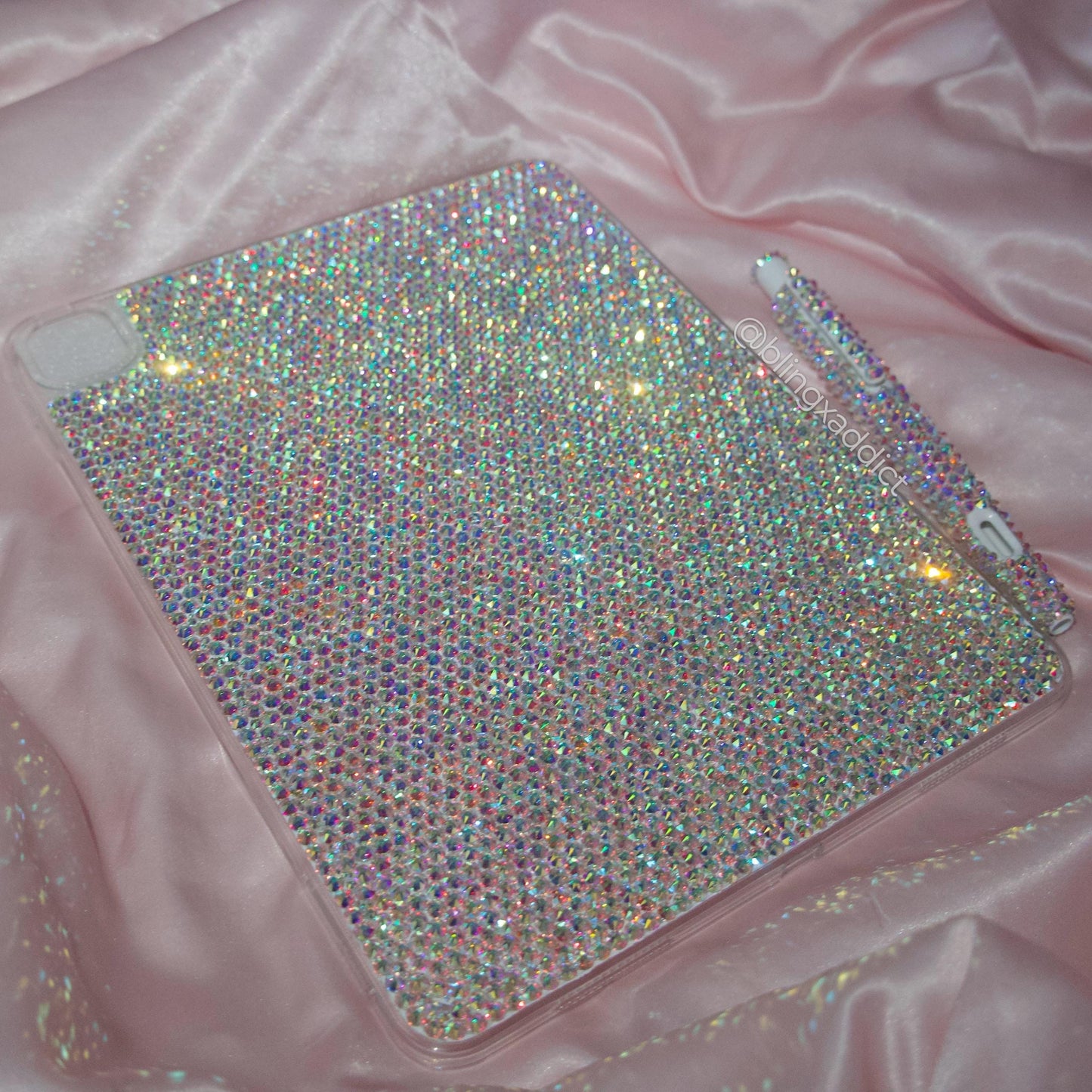 Custom Crystal Bedazzled iPad Case: Sparkly Bling Protective Cover