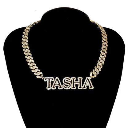 Clear View - Nameplate Custom Cuban Link Chain Necklace