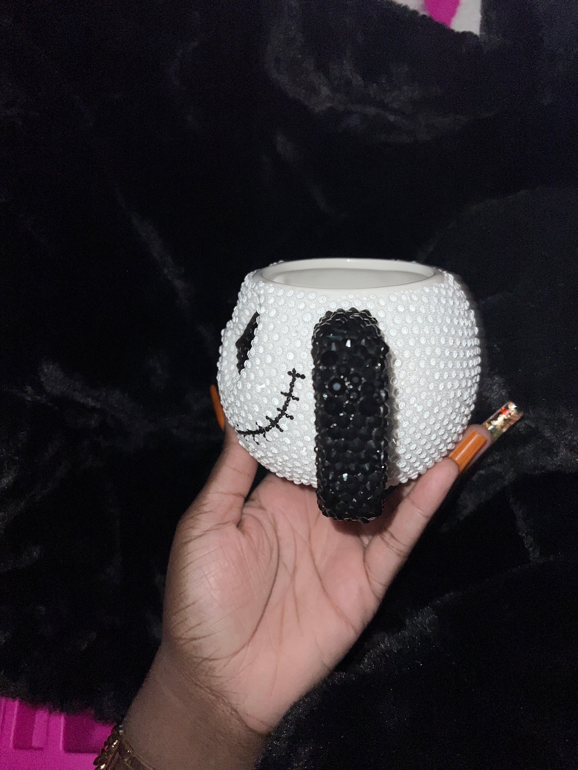 This Is Halloween Crystal Jack Skellington 19oz Ceramic Mug - Bling Addict