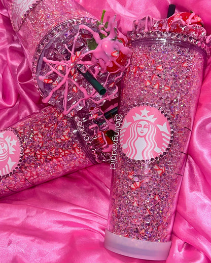 Strawberry Crush Crystal Craze Pink Starbucks Tumbler