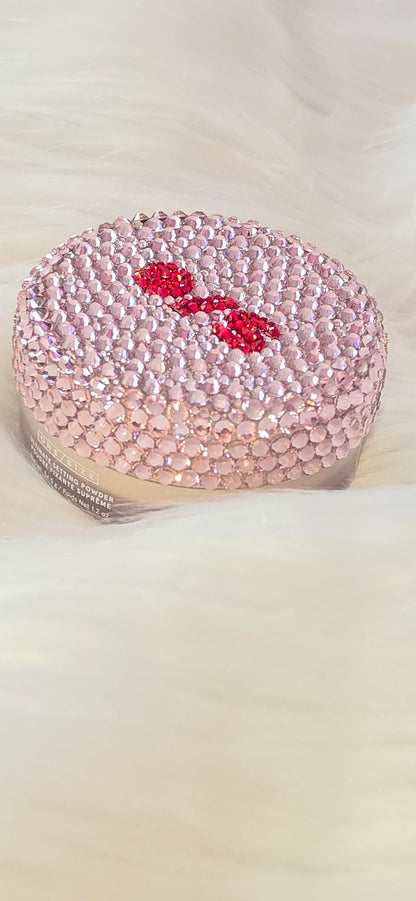 Bedazzled ONE/SIZE Ultimate Blurring Setting Powder – Custom Rhinestone Bling Makeup, 1.2 oz