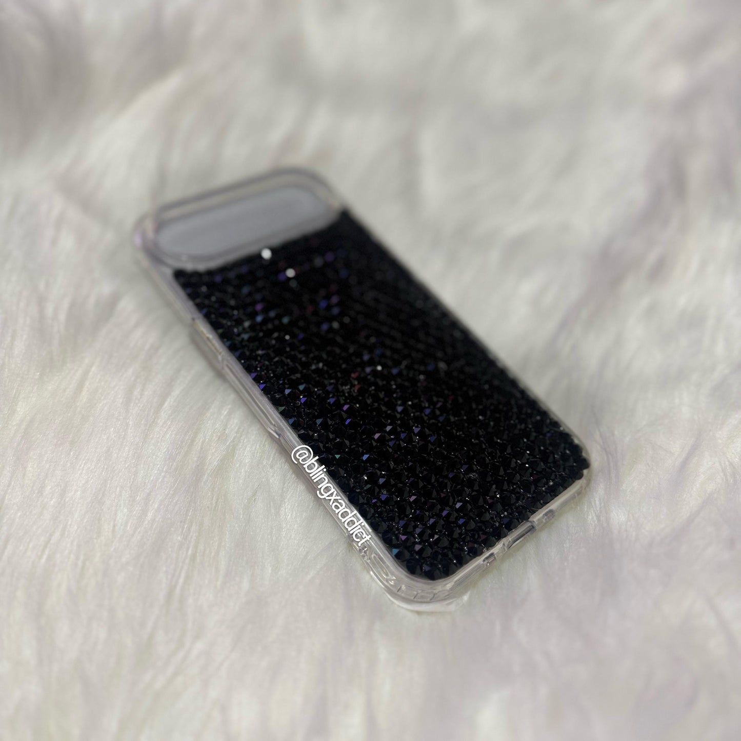 Swarovski Crystal iPhone 17 Air Case: Jet Black Crystal