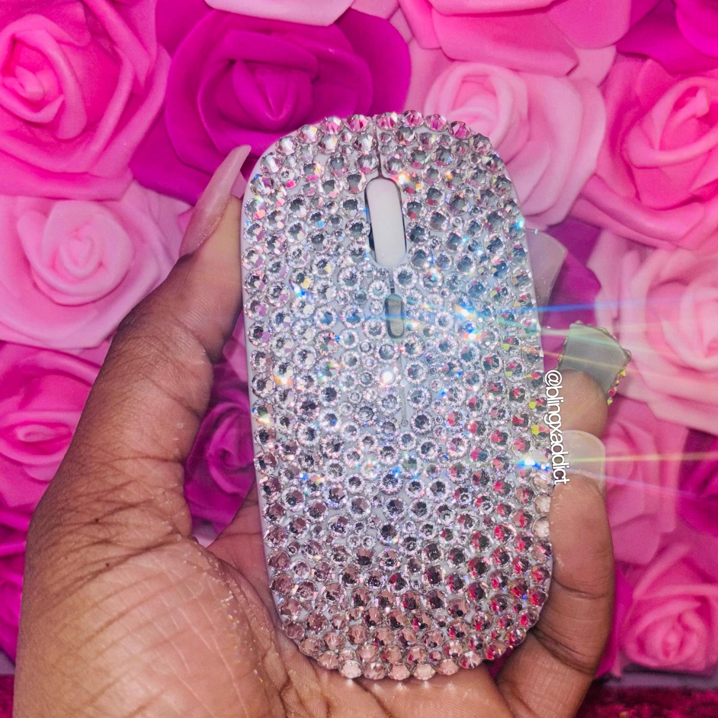 Swarovski Color Changing Wireless Mouse Portable Apple Mac Microsoft Windows