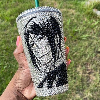 Your DESIGN| Personalized Custom Crystal Bling Cold Cup Tumbler