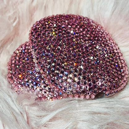 READY TO SHIP - Pink Swarovski Bling AirPods Max Covers: Hand-Blinged Luxury Sparkle