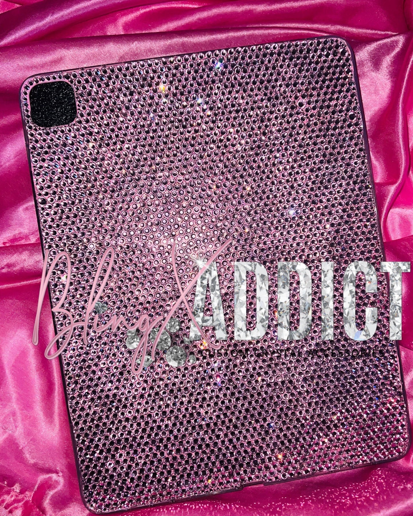 Custom Crystal Bedazzled iPad Case: Sparkly Bling Protective Cover