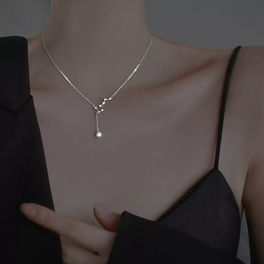 Celestial Wishes | Constellation Star Necklace in 925 Rose Gold r or Gold - Bling Addict