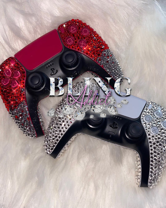 Bling PS5 Controller Custom, Rhinestone Gaming Controller, Sparkly Gamer Gift, Luxury Console Accessories