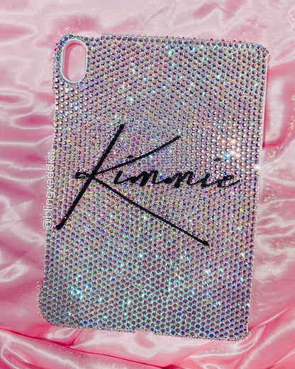 Custom SWAROVSKI Crystal Bling iPad Protective Case for Gifts, Birthdays, Anniversaries, Office