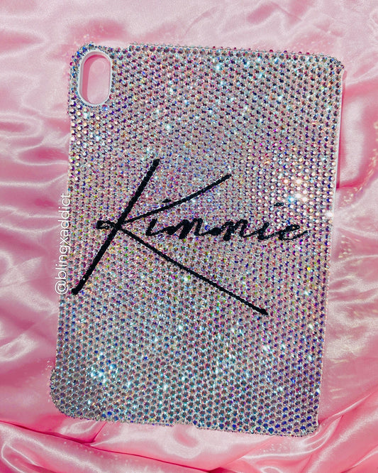 Custom Swarovski Crystal Bling iPad Case | Personalized Protective Cover | Luxury Handmade Gift - Bling Addict