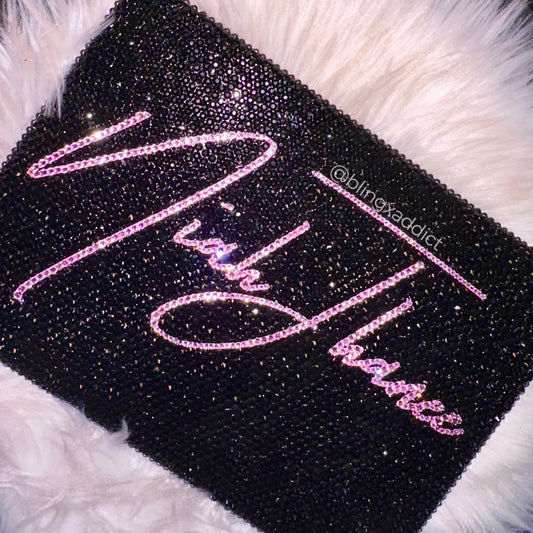 Crystal Rhinestone MacBook Hard Case | Personalized Bling Laptop Cover