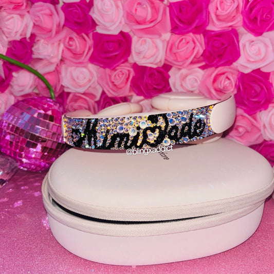 Custom Crystal Bling Soundcore Headphones | Personalized Bluetooth Wireless Headphones - Bling Addict