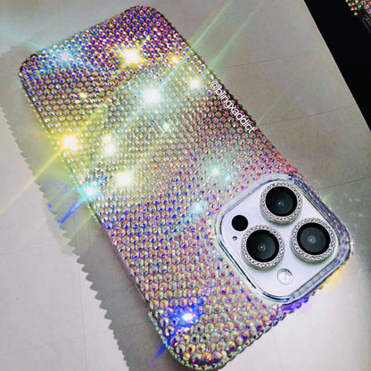 Custom Swarovski Crystal Bling Phone Case: Luxe Sparkle Cover for iPhone, Samsung, Google Pixel and Other Phone Models
