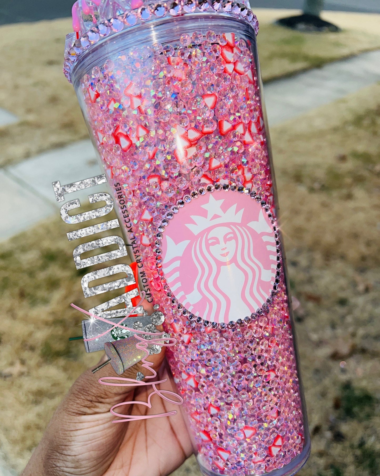 Strawberry Crush Crystal Craze Pink Starbucks Tumbler