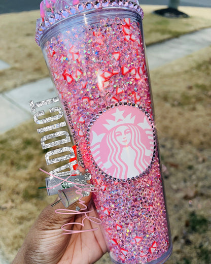 Strawberry Crush Crystal Craze Pink Starbucks Tumbler