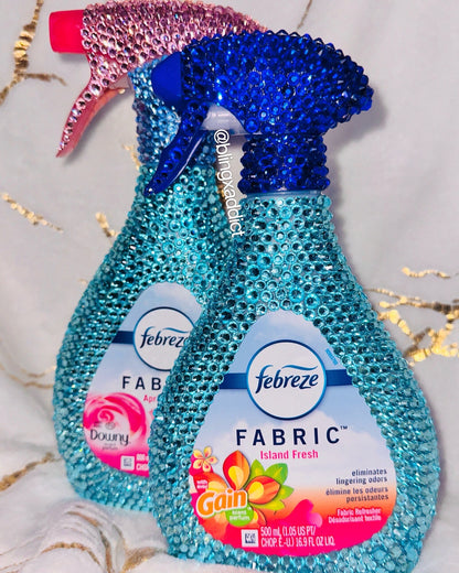 Blinged Febreze Fabric Spray: Crystal Rhinestone Glam Decor