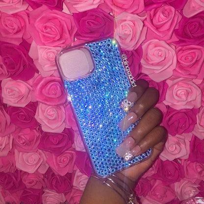 Custom Swarovski Crystal Bling Phone Case: Luxe Sparkle Cover for iPhone, Samsung, Google Pixel and Other Phone Models