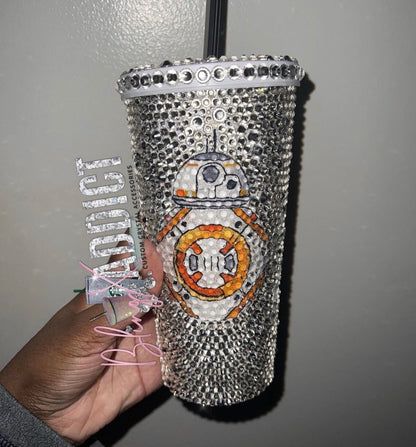 Your DESIGN| Personalized Custom Crystal Bling Cold Cup Tumbler