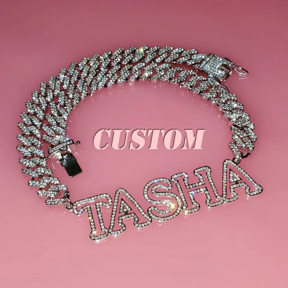 Clear View - Nameplate Custom Cuban Link Chain Necklace